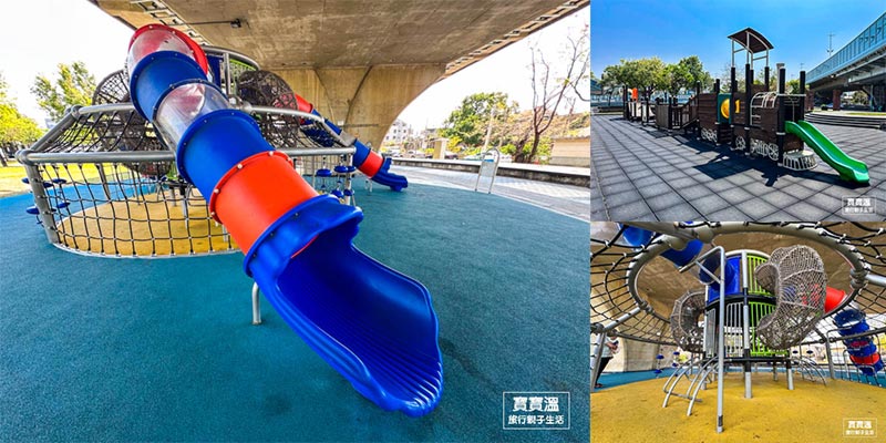 嘉義特色公園【番仔溝公園】橋下遊戲場大沙坑, 機器人主題元素, 嘉義火車站走十分鐘