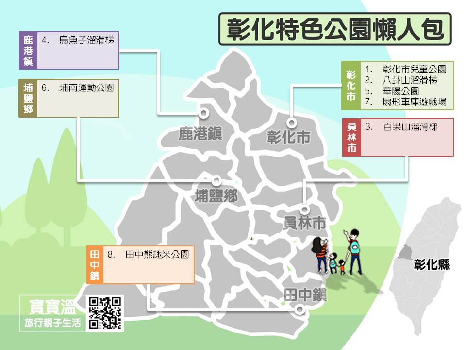 2025【彰化特色公園懶人包】彰化人氣公園整理、超長滑道溜滑梯集合、親子共融式遊戲場