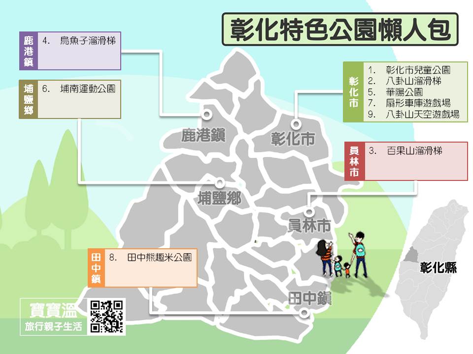 2025【彰化特色公園懶人包】彰化人氣公園整理、超長滑道溜滑梯集合、親子共融式遊戲場