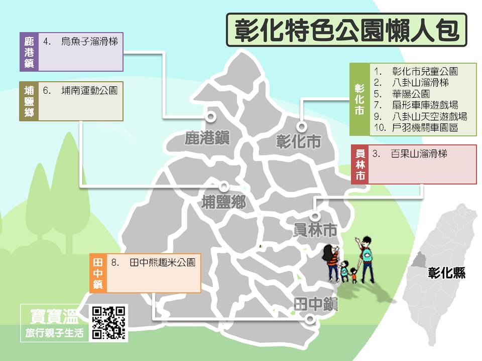 2025【彰化特色公園懶人包】彰化人氣公園整理、超長滑道溜滑梯集合、親子共融式遊戲場